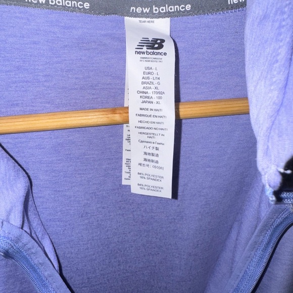 New Balance dry fit long sleeve half zip up - Picture 5 of 5